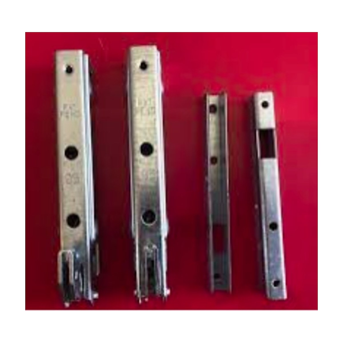 01Y522 genuine Glem Gas oven door hinge pair with guides, spring 66, for Emilia ovens, view 3 view 3