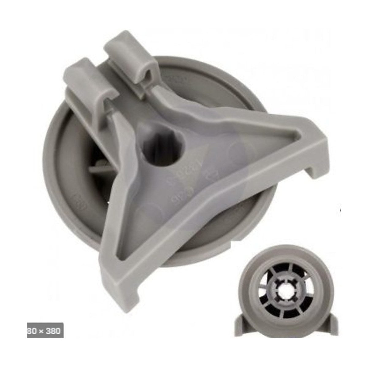 10014039 genuine Bosch dishwasher lower basket wheel, view 2 view 2
