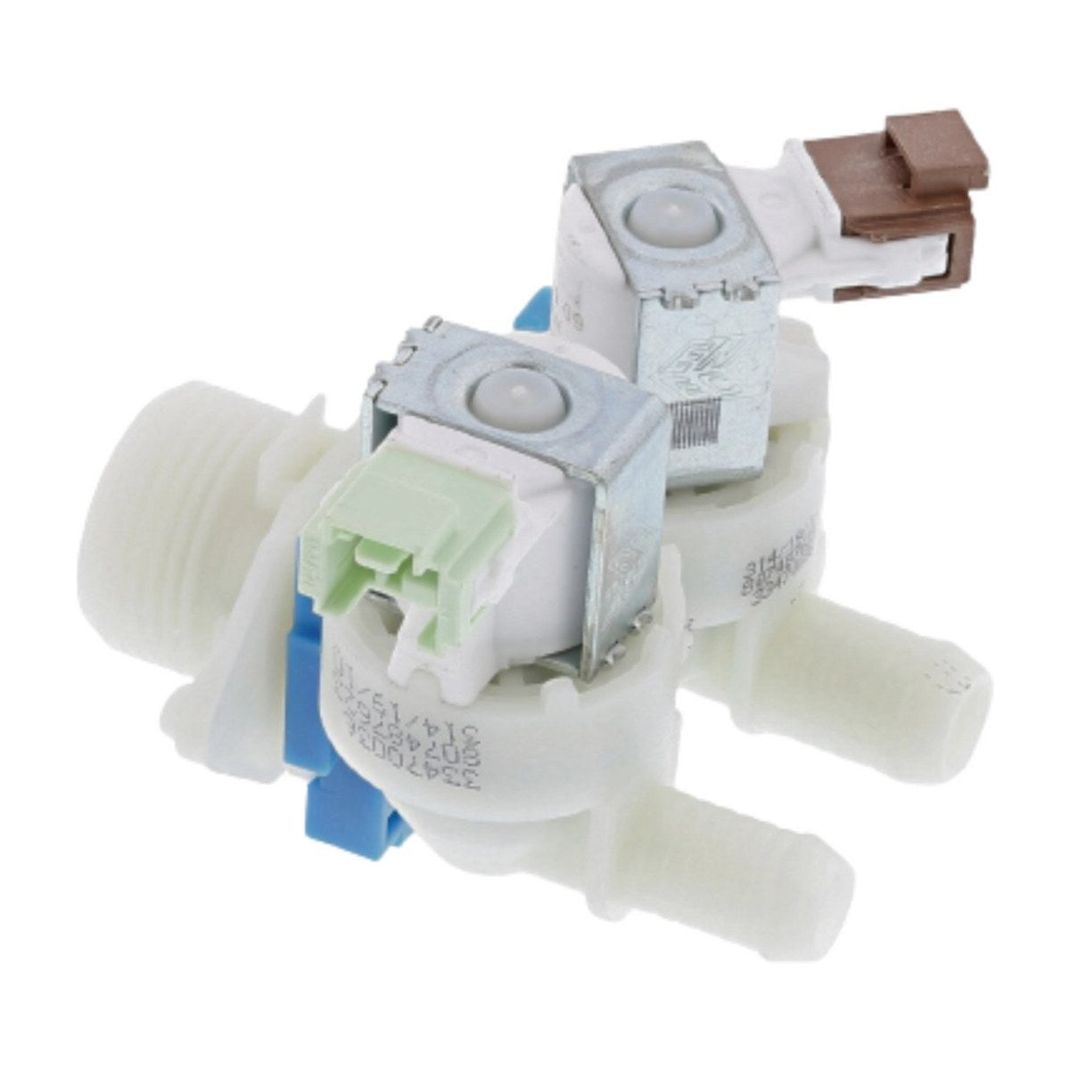 1325186227 genuine two-way inlet valve with flowmeter for Electrolux and AEG front load washers, view 2 view 2