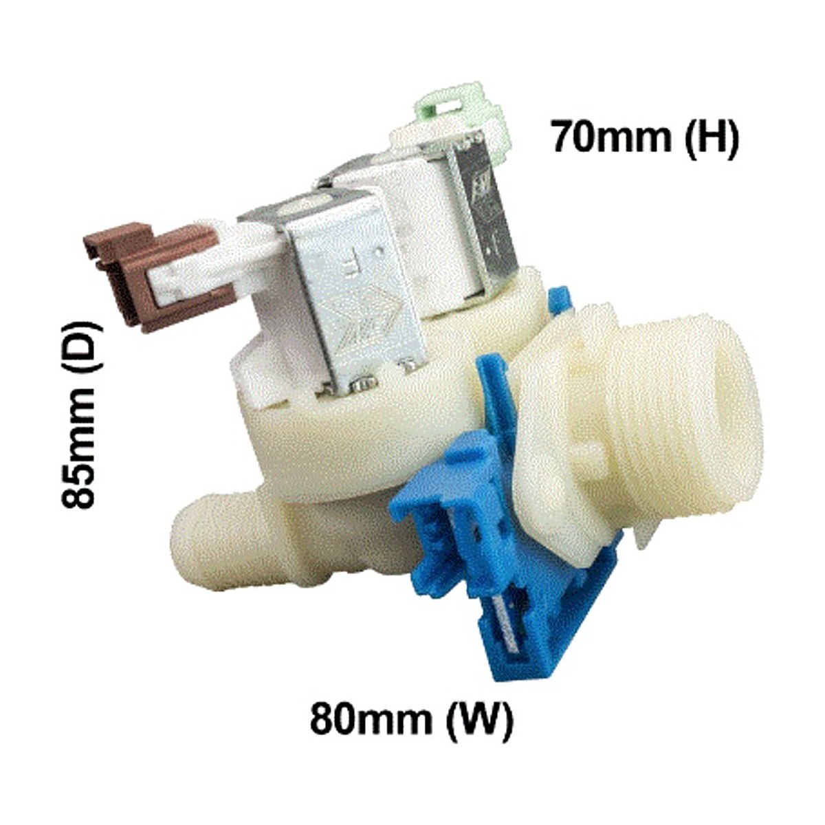 1325186227 genuine two-way inlet valve with flowmeter for Electrolux and AEG front load washers, view 3 view 3