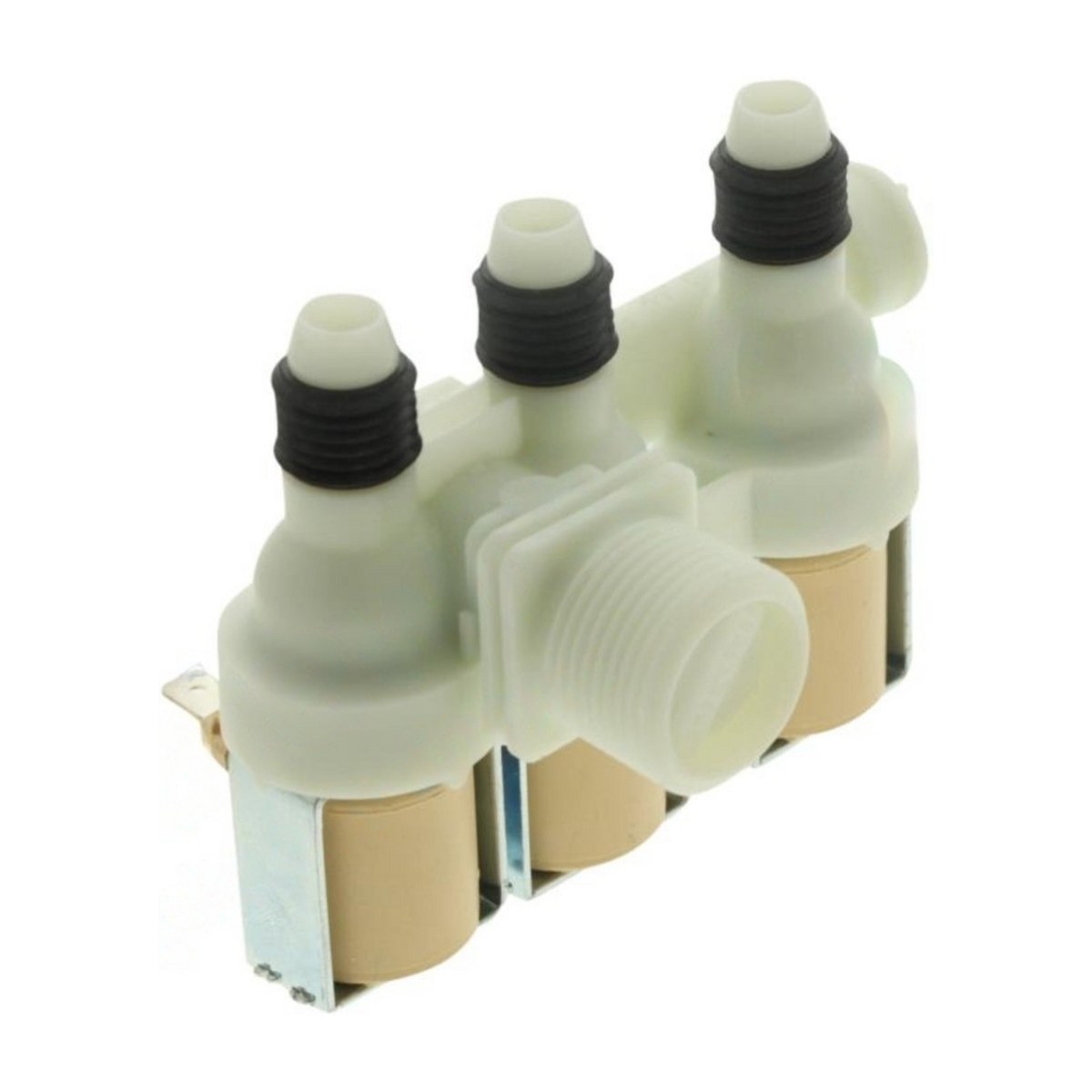 140000916035 genuine triple cold water inlet valve for Simpson, Westinghouse top load washers, view 3 view 3