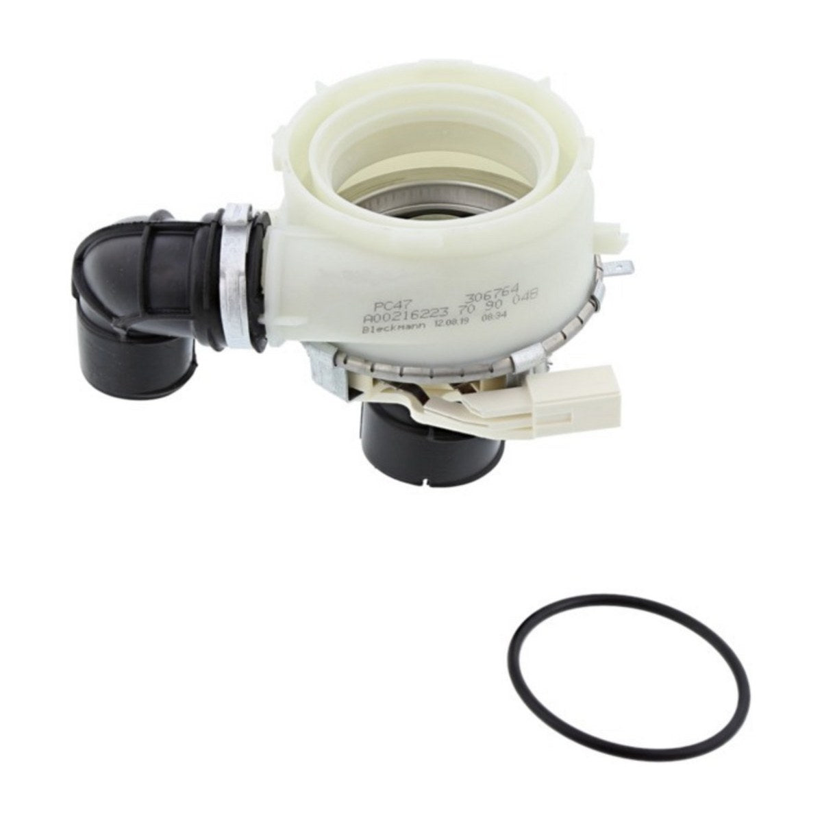 140002162232 genuine AEG Electrolux 1800W dishwasher heater element with O-ring, view 2 view 2
