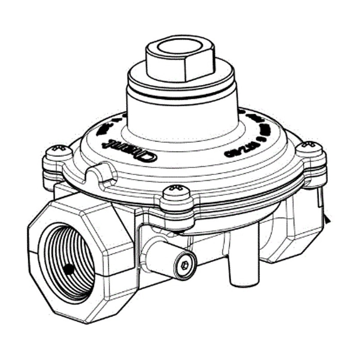 140003387010 genuine Electrolux natural gas regulator with integrated test point