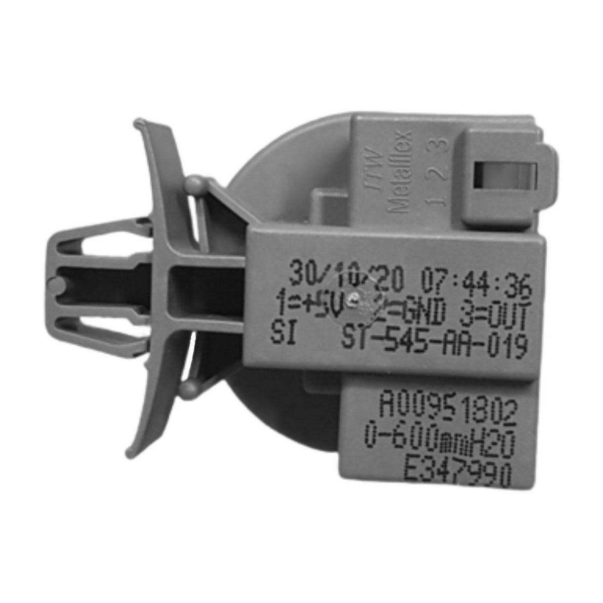 140009518022 genuine water level pressure sensor for Simpson and Electrolux top load washing machines, view 2 view 2
