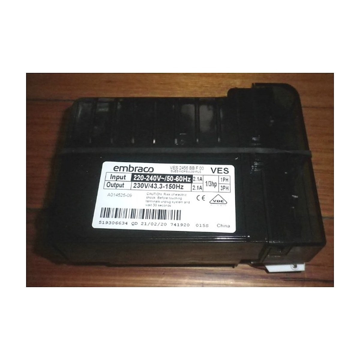 140014525095 genuine Embraco VESD11C compressor drive board for Westinghouse and Electrolux fridges, view 3 view 3