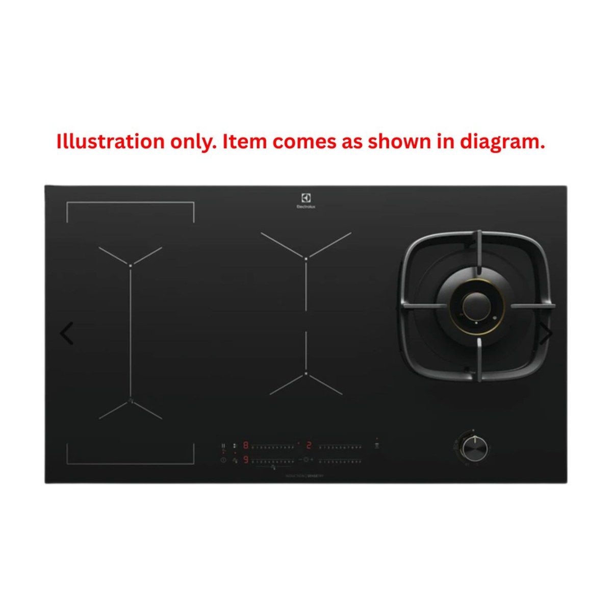 140044156150 genuine Electrolux EHH957BE cooktop glass top assembly