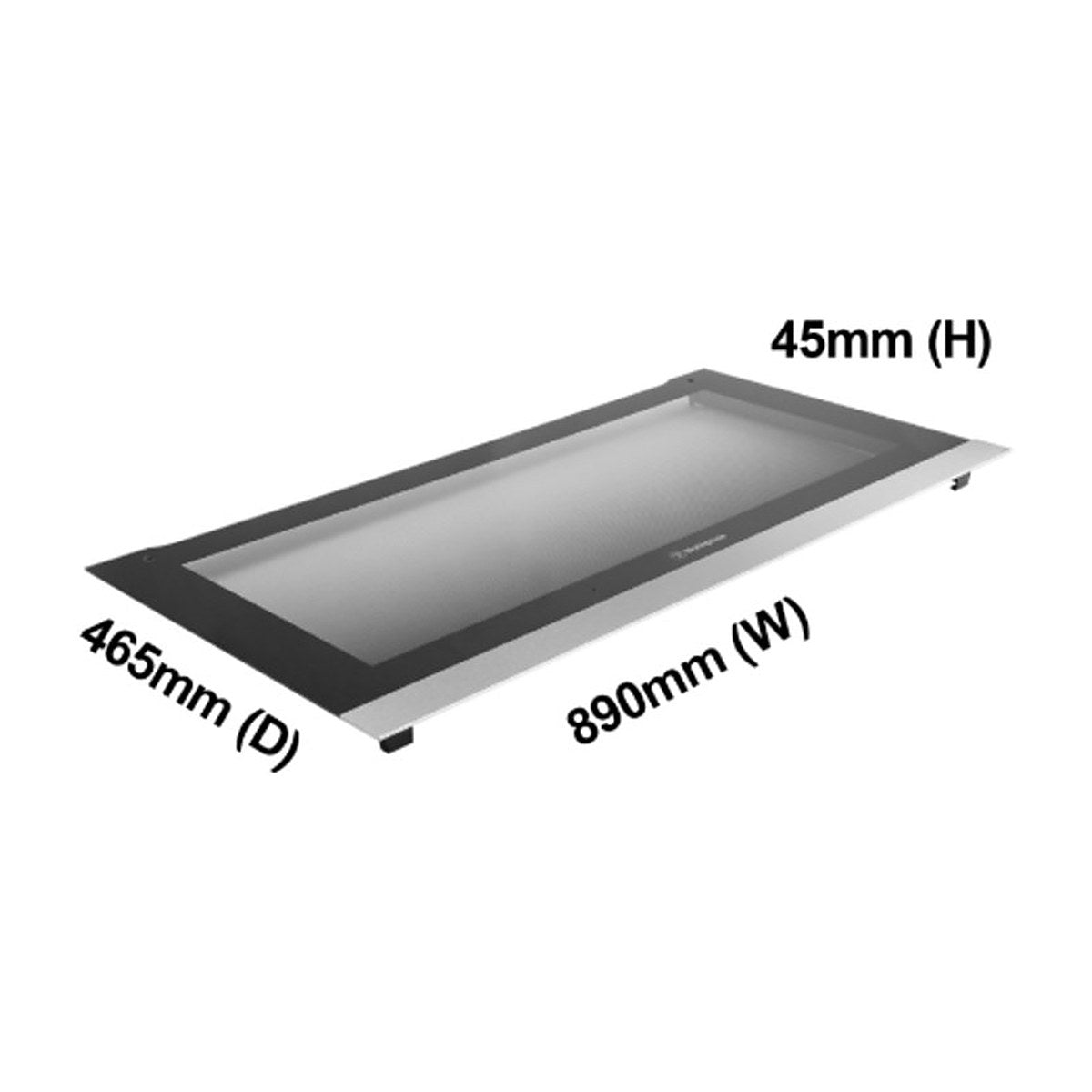 140173324025 genuine Westinghouse oven outer door glass panel assembly, view 2 view 2
