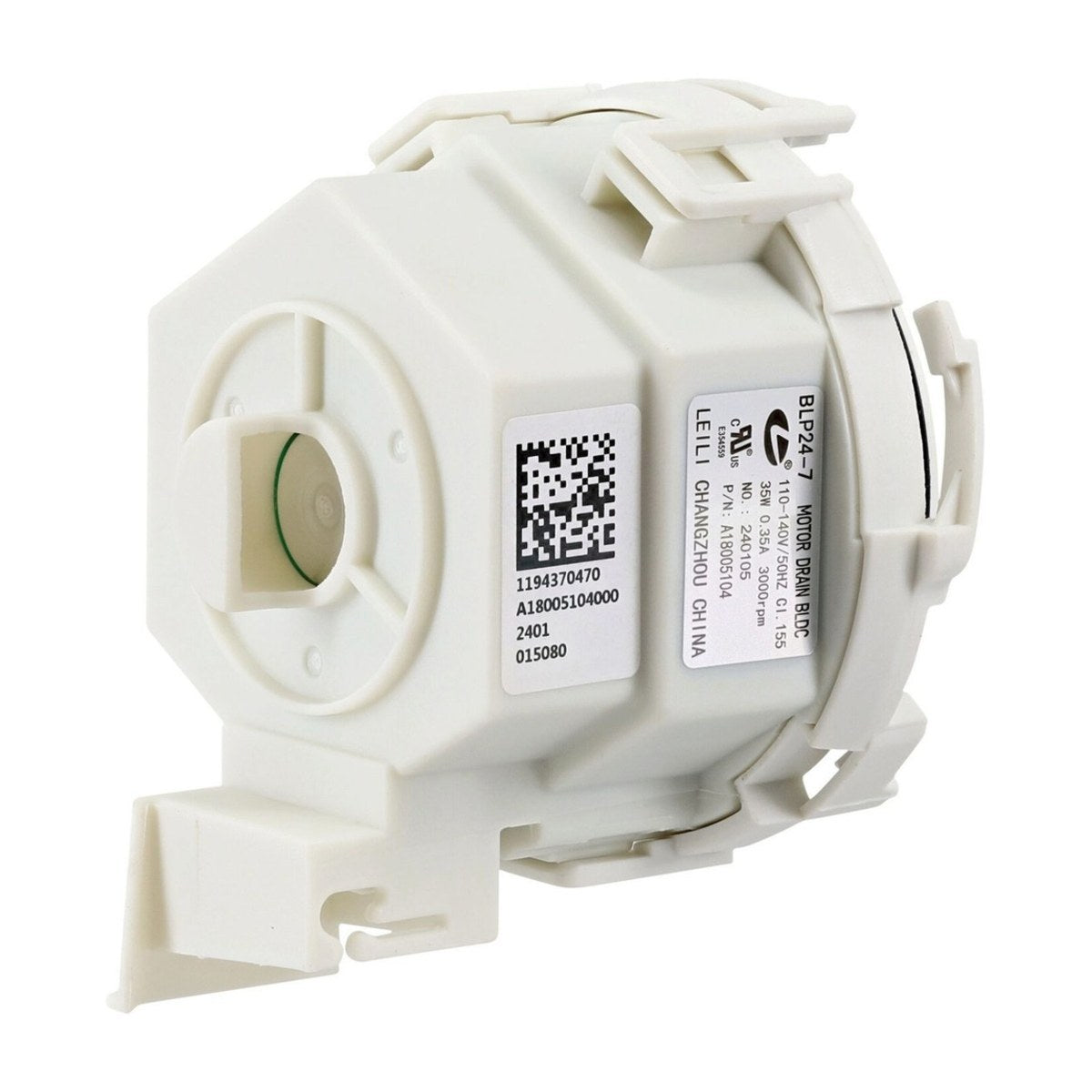 140180051041 genuine AEG Electrolux dishwasher drain pump, view 2 view 2