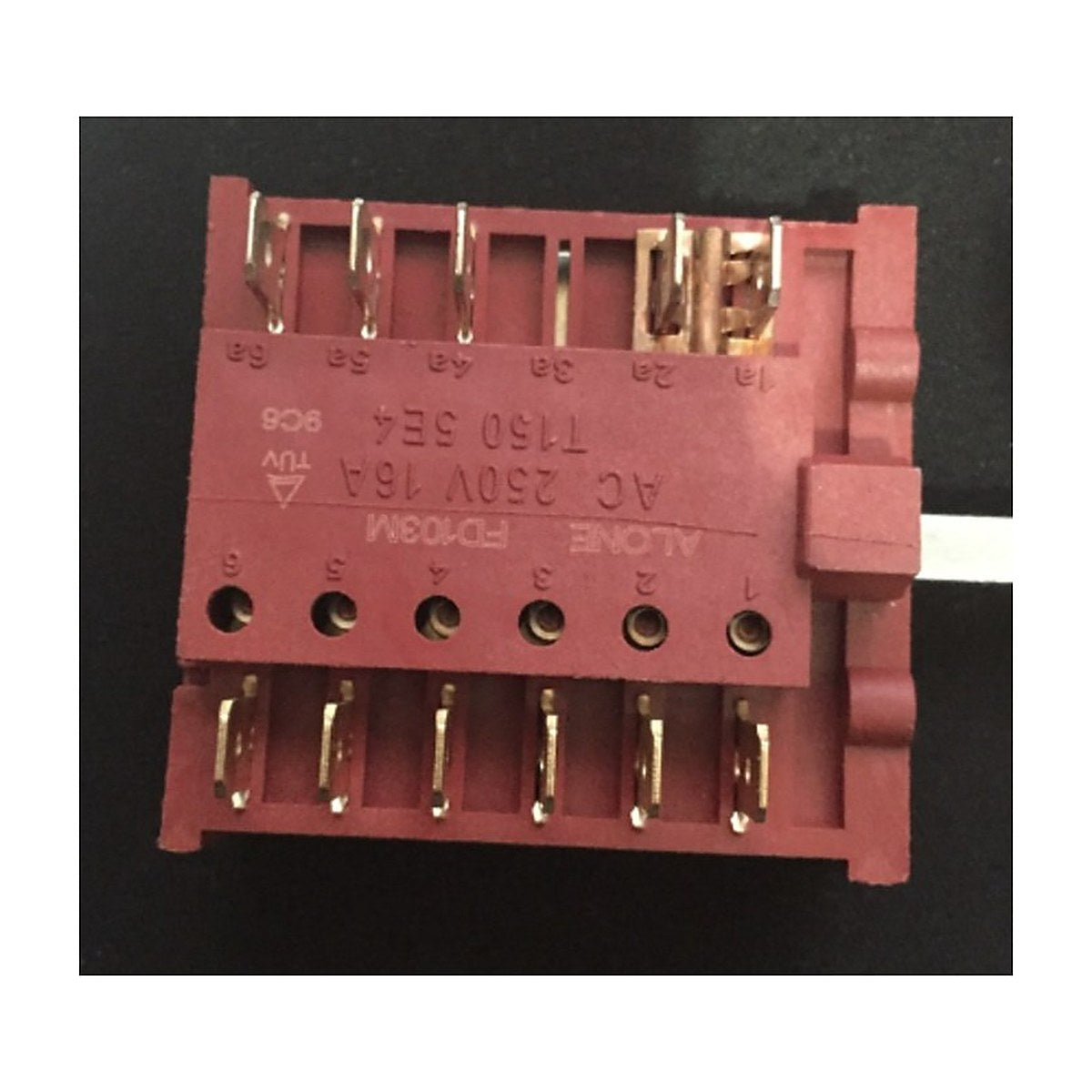 17471100000345 generic 9 position oven function selector switch to suit Euro ovens, view 4 view 4