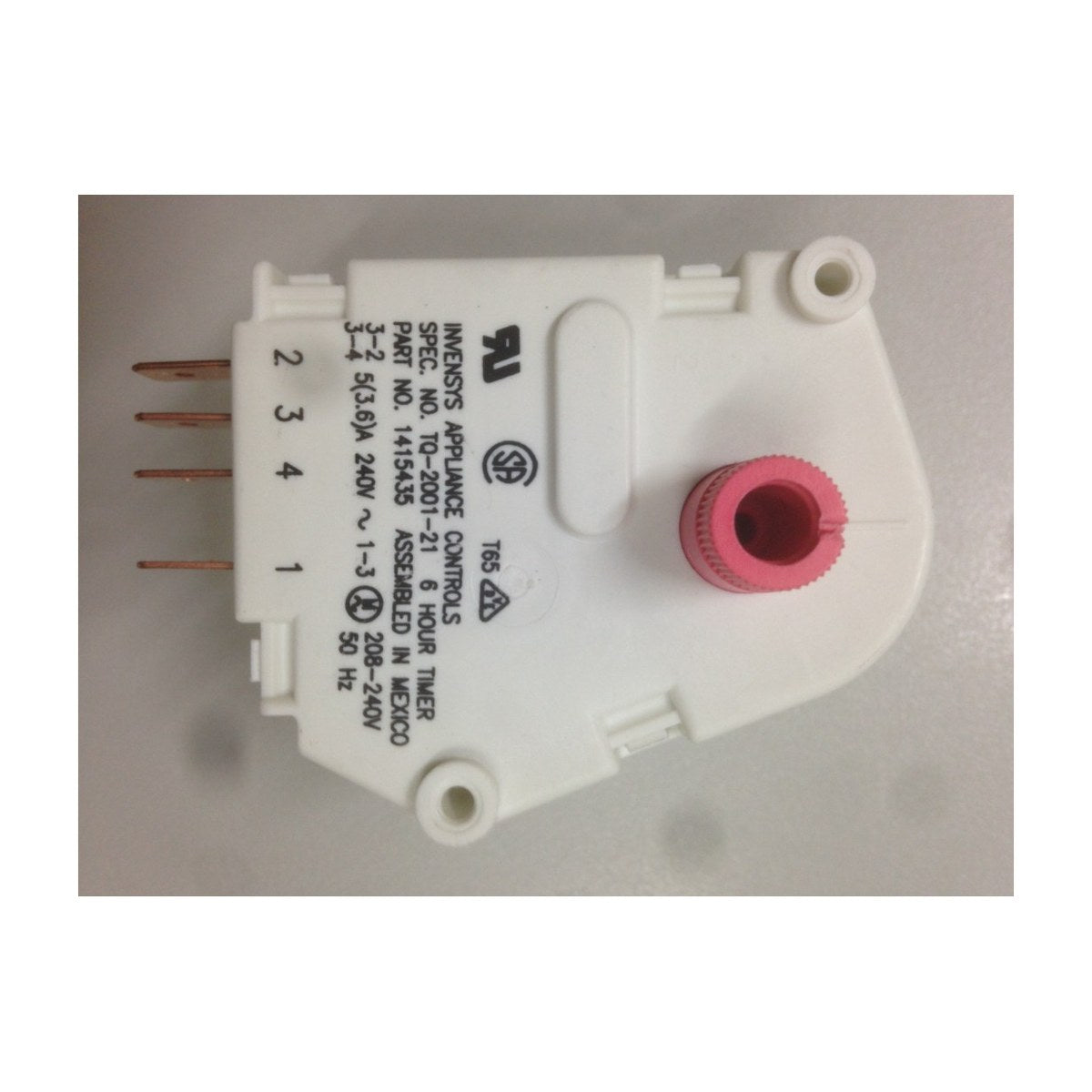 1760008332 genuine Westinghouse fridge defrost timer, view 2 view 2