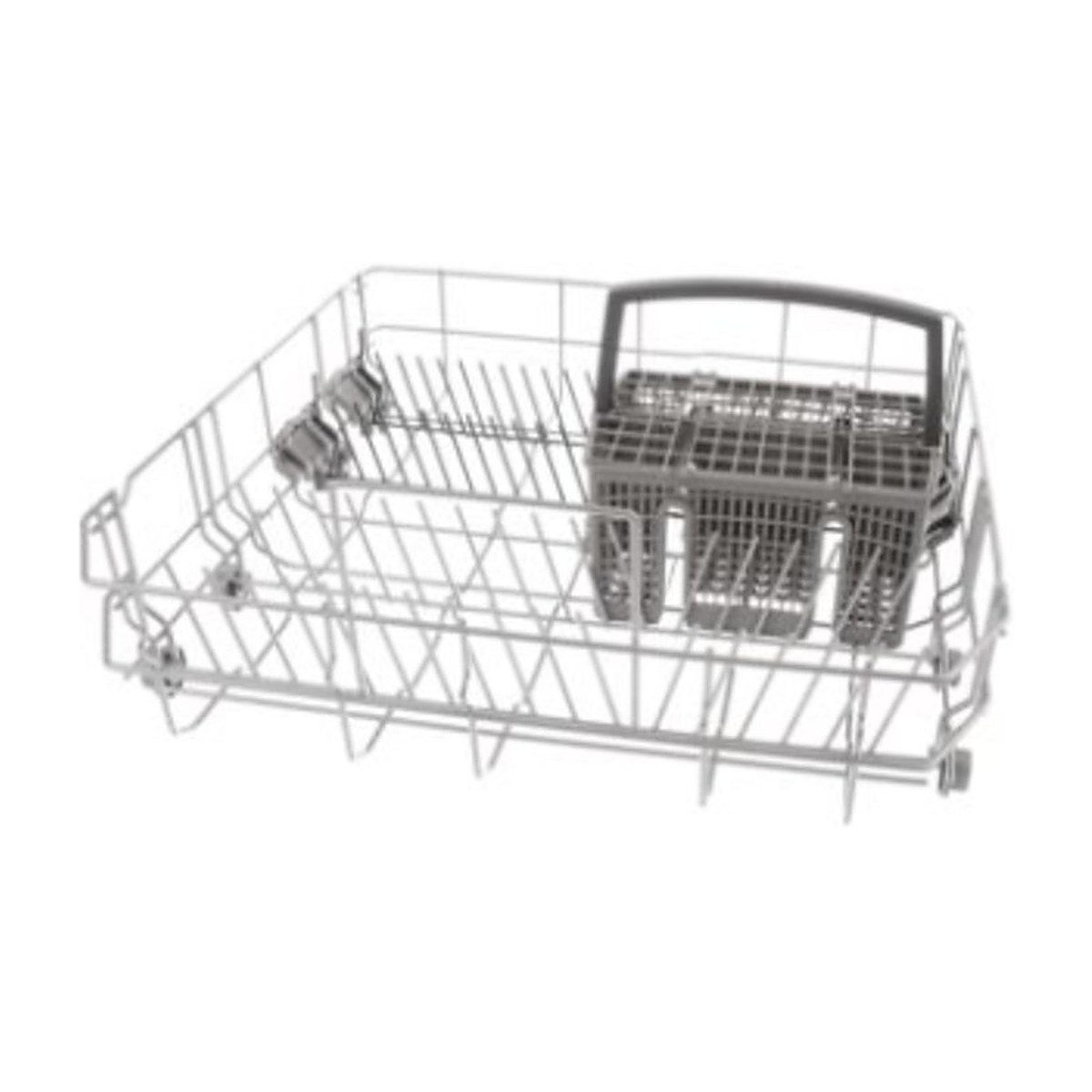 20006942 genuine Bosch dishwasher lower basket with cutlery basket, view 4 view 4