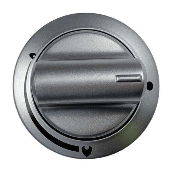 250315252 genuine silver oven control knob for Euromaid, Baumatic and Beko cookers