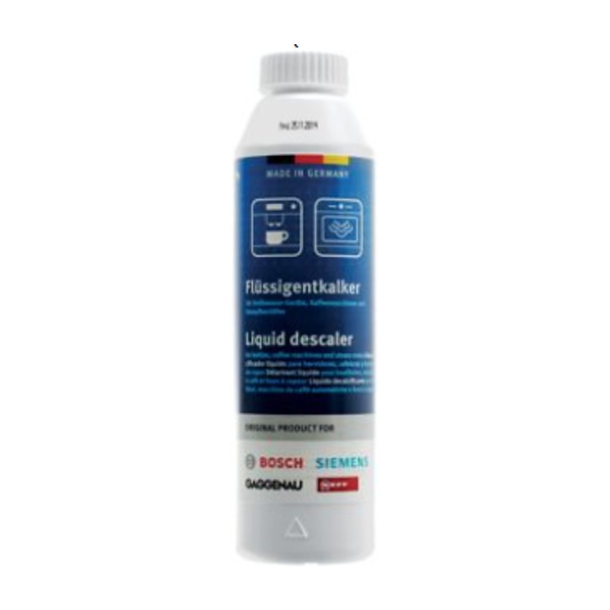 312010 genuine BSH descaler 250ml bottle for Bosch, Siemens and Neff appliances