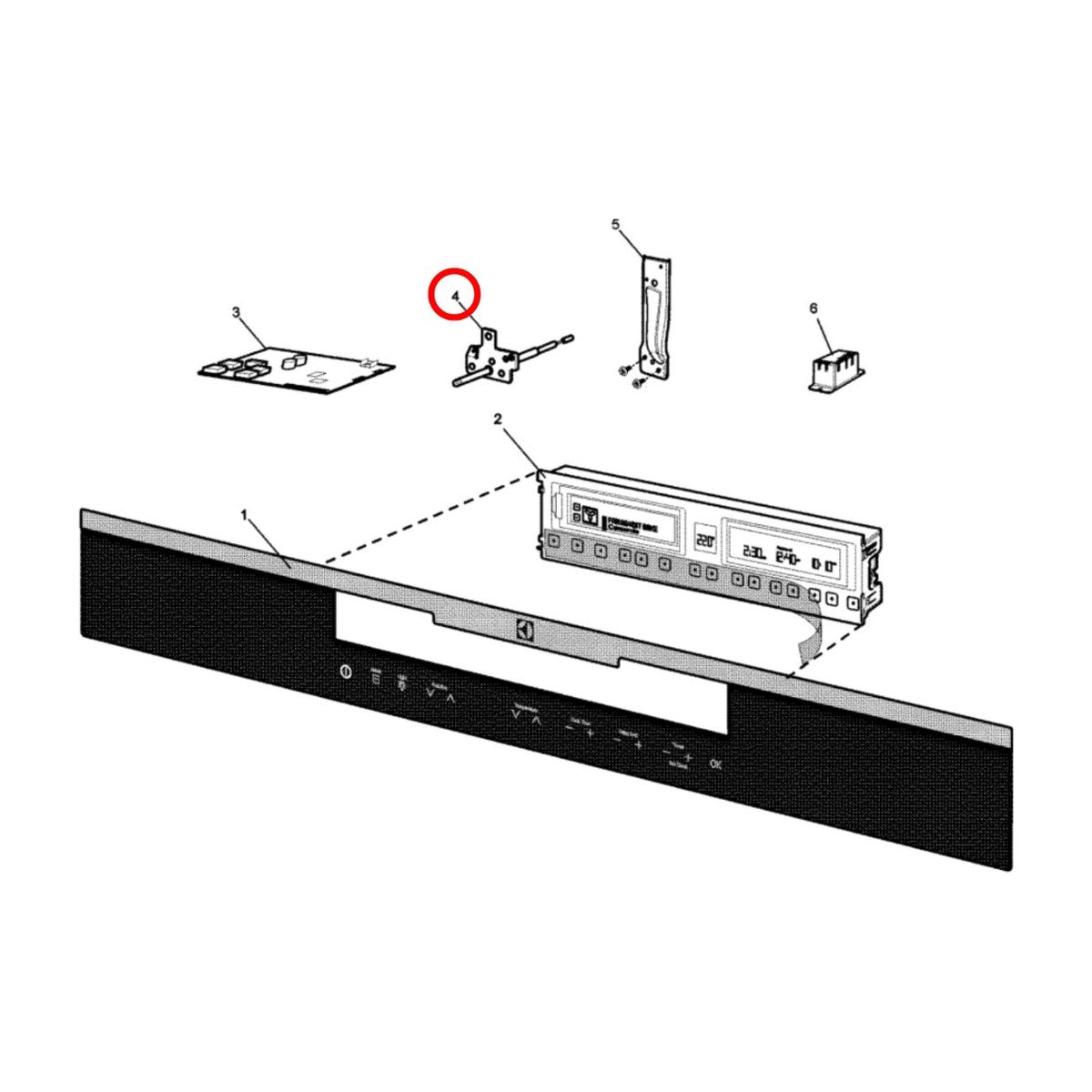 3890818036 genuine PT500 oven temperature sensor for Electrolux, Westinghouse, Chef and Simpson ovens, view 2 view 2
