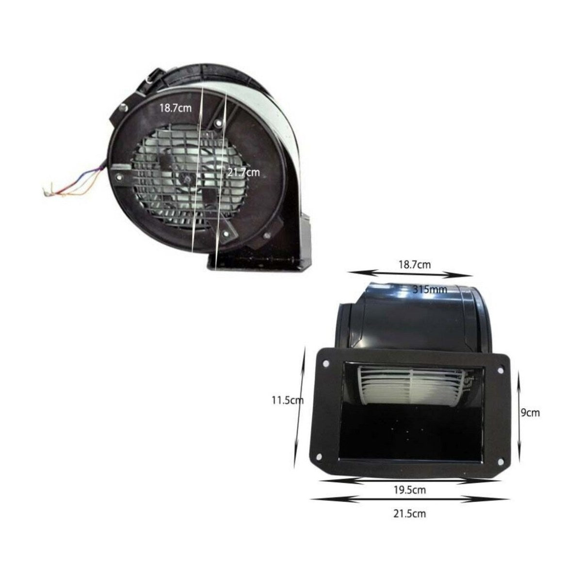 4055539474 genuine 140W rangehood fan motor for Westinghouse and Electrolux rangehoods, view 3 view 3