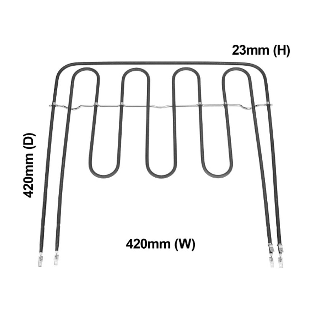 4055549861 genuine 3000W upper grill element for Westinghouse, Electrolux, Chef and Simpson ovens, view 3 view 3
