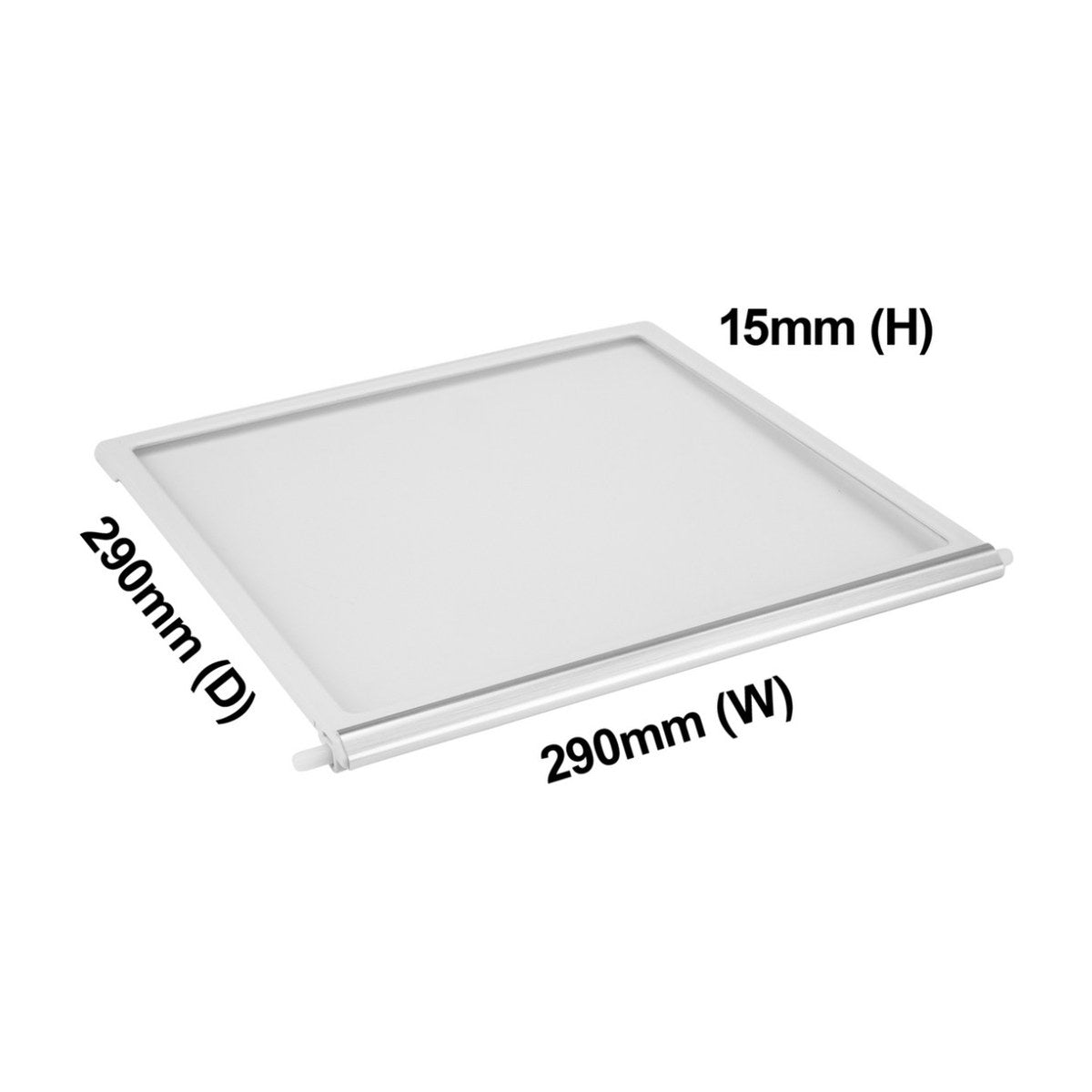 4055558862 genuine Westinghouse side by side freezer glass shelf, view 2 view 2