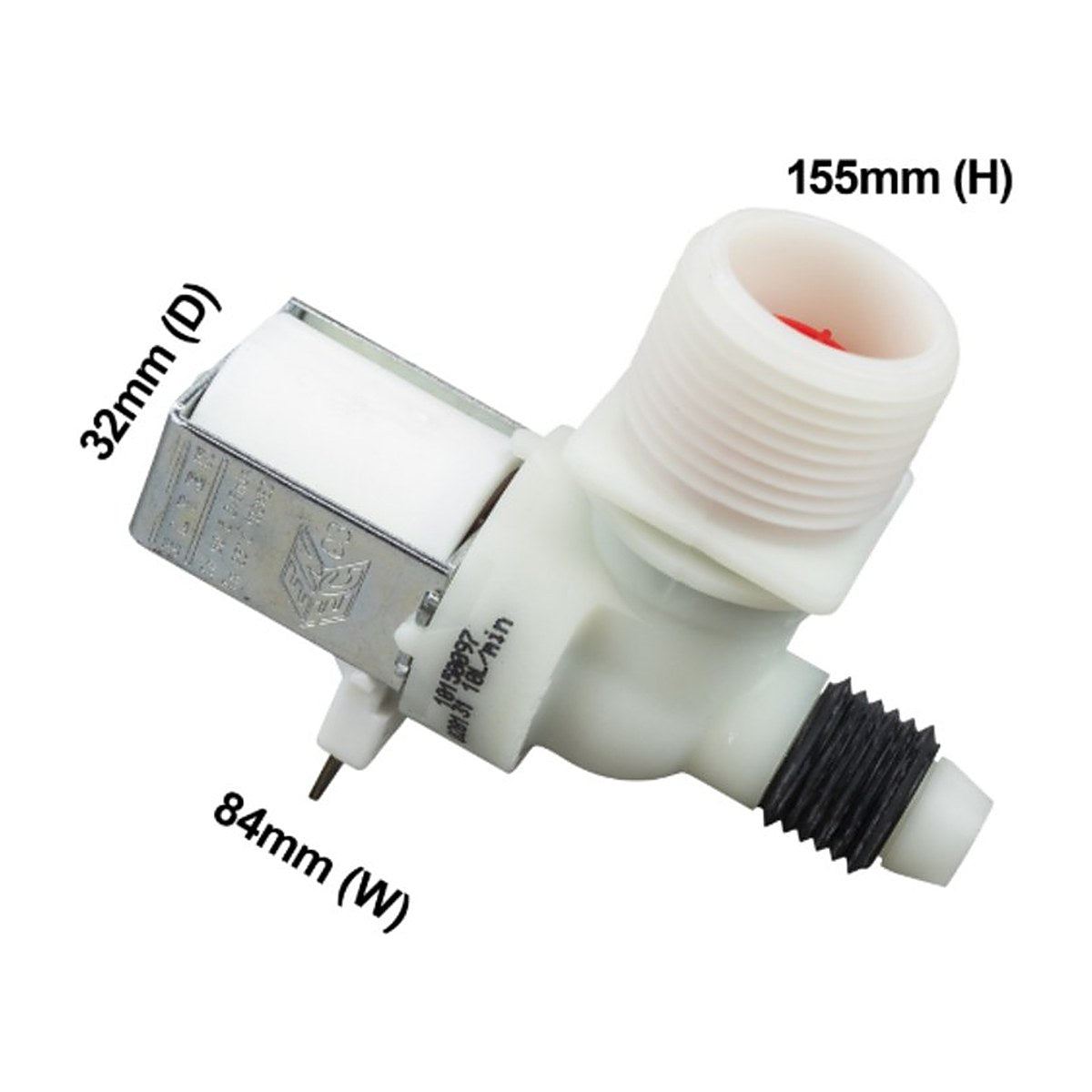 4055731402 genuine hot water inlet valve for Simpson and Westinghouse top load washing machines, view 3 view 3