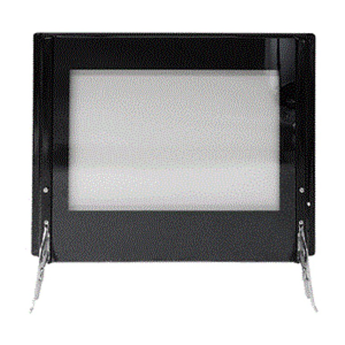 4055916359 genuine Westinghouse oven door inner panel with glass and hinges, view 2 view 2