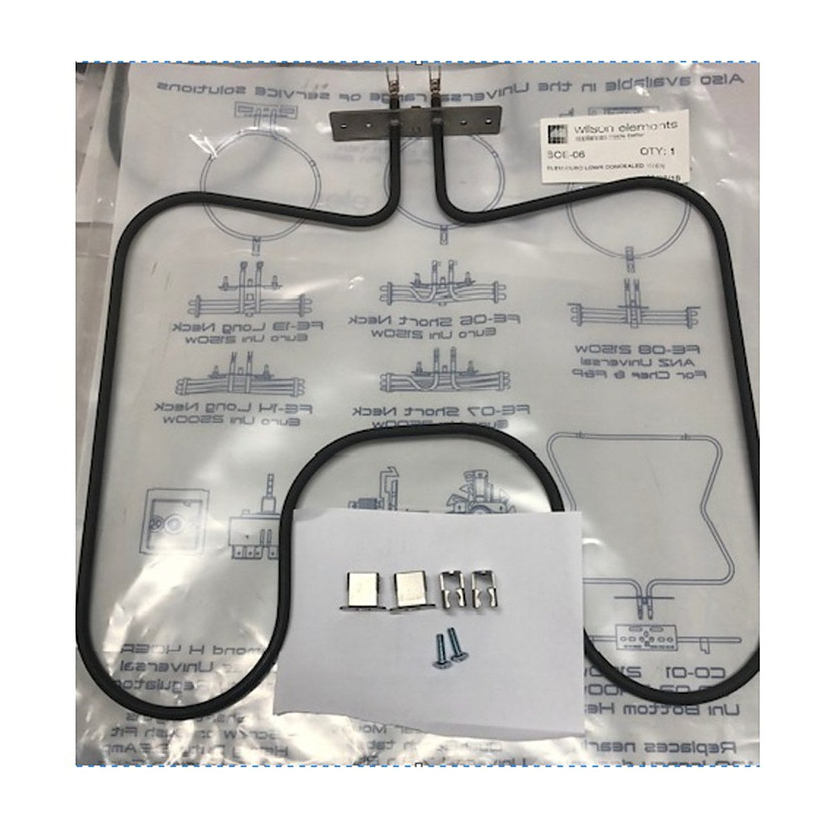 4055917605 genuine Electrolux concealed bottom oven element 1300W, BOE-06