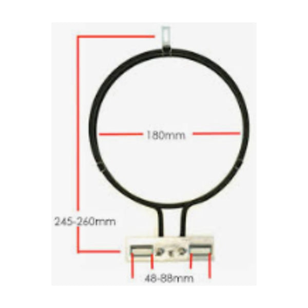 4055918066 genuine Electrolux fan forced oven element 2500W euro long neck FE-14