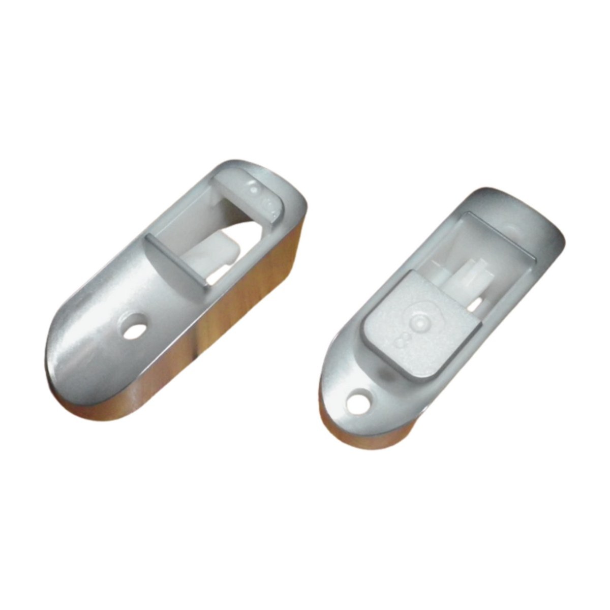 4055922183 genuine Westinghouse freezer door handle pedestal kit pair, view 2 view 2