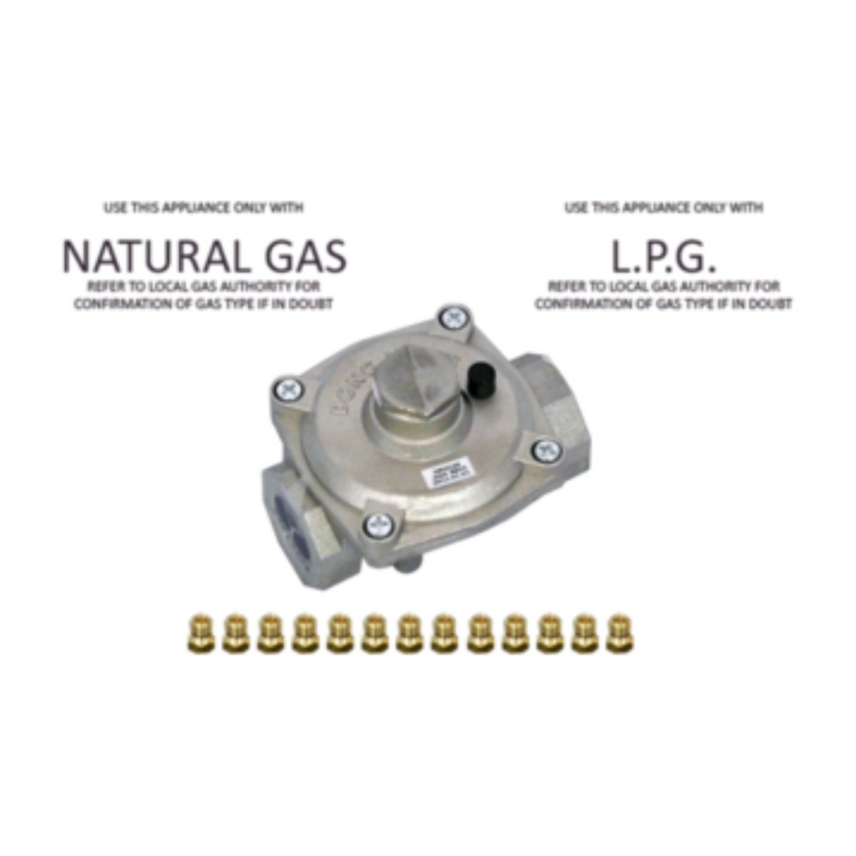 4055942199 genuine Electrolux gas cooktop conversion kit LPG and natural gas nozzles
