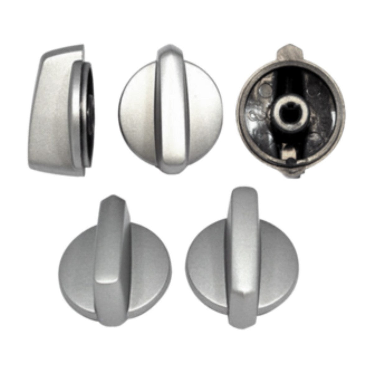 4055980306 genuine silver cooktop control knobs, pack of 5, for Westinghouse and Electrolux cooktops