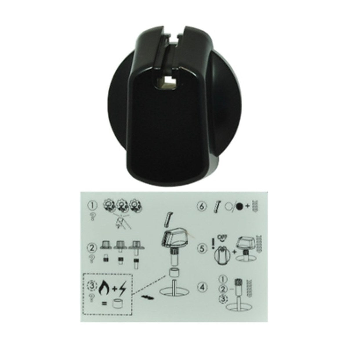 4055986410 genuine Electrolux 35mm black universal control knob, UK-35B1