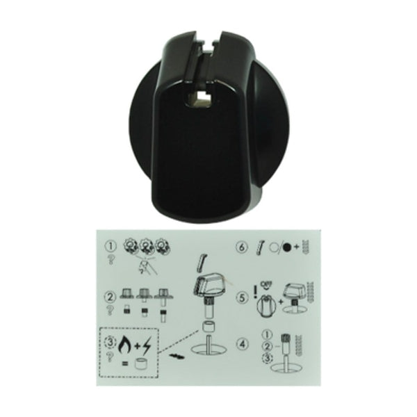 4055986410 genuine Electrolux 35mm black universal control knob, UK-35B1