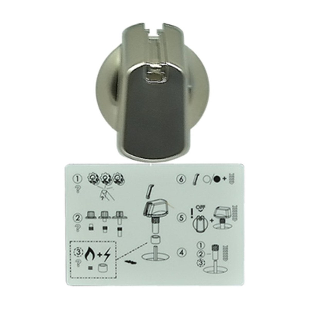 4055986501 genuine Electrolux universal control knob 35mm stainless