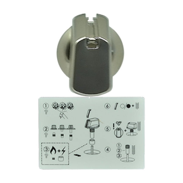 4055986501 genuine Electrolux universal control knob 35mm stainless