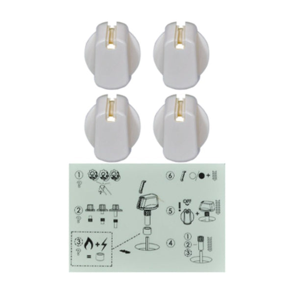 4055986535 genuine Electrolux universal 35mm white knob kit with decals