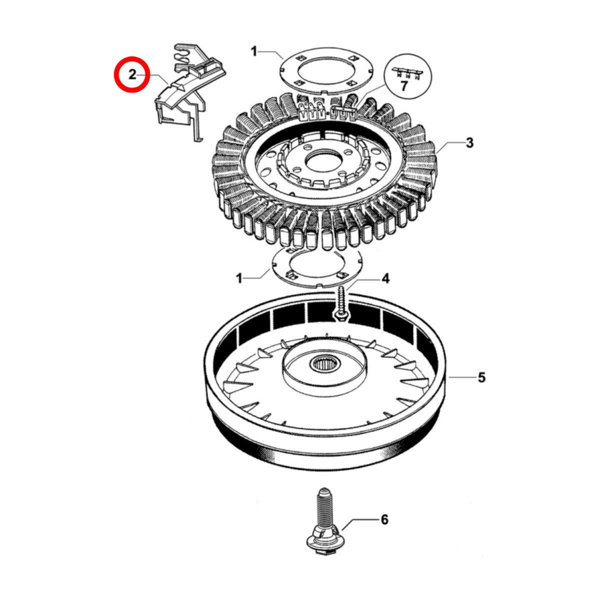 420296P genuine Fisher & Paykel rotor position sensor board for SmartDrive washers, view 2 view 2