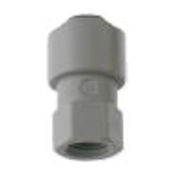 490-14 generic 7/16 inch female x 1/4 inch adaptor fitting for water filter and fridge water lines