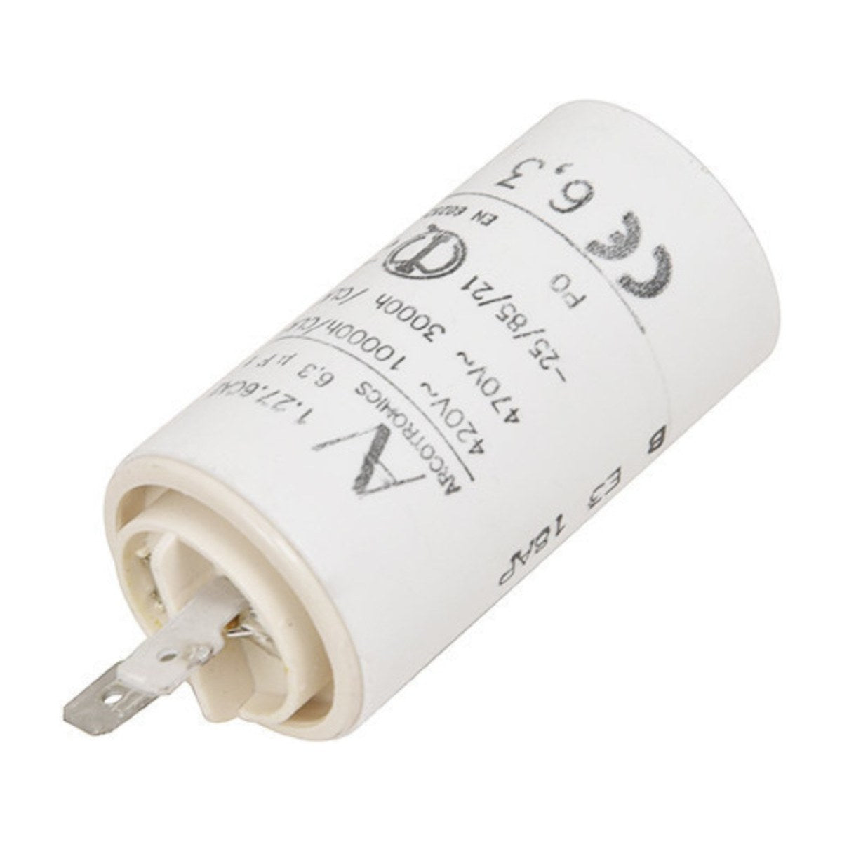 50286283002 genuine AEG rangehood interference capacitor 6.3uF, view 2 view 2