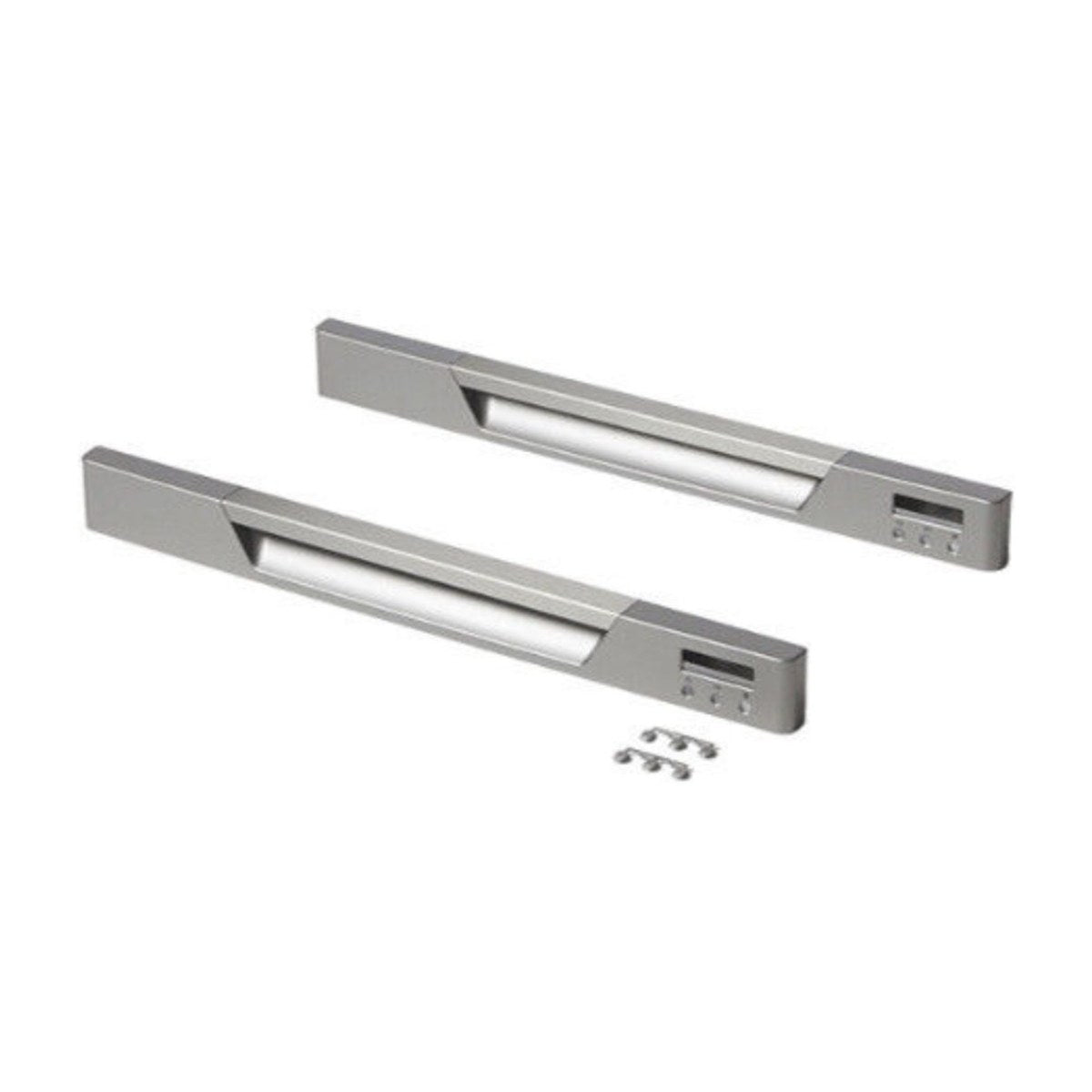 512484P genuine Fisher & Paykel DishDrawer door handle kit silver stainless, view 2 view 2