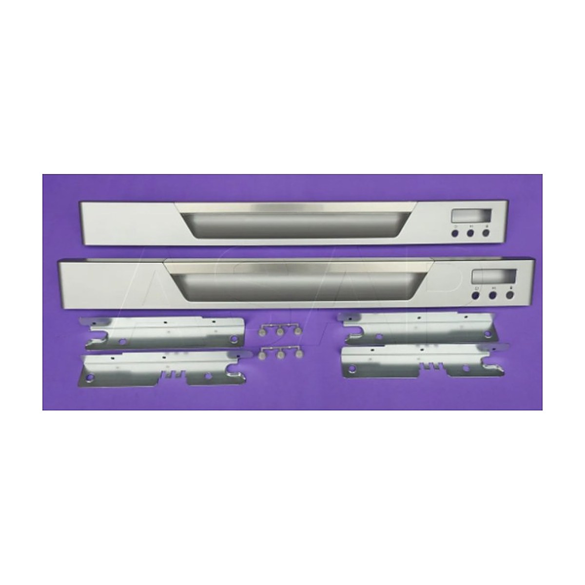 512484P genuine Fisher & Paykel DishDrawer door handle kit silver stainless, view 4 view 4