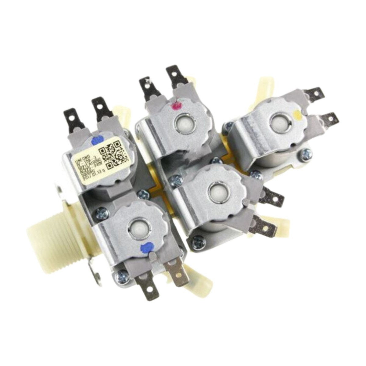 5221EA1009C genuine LG water inlet valve for front load washer dryer combos, view 2 view 2