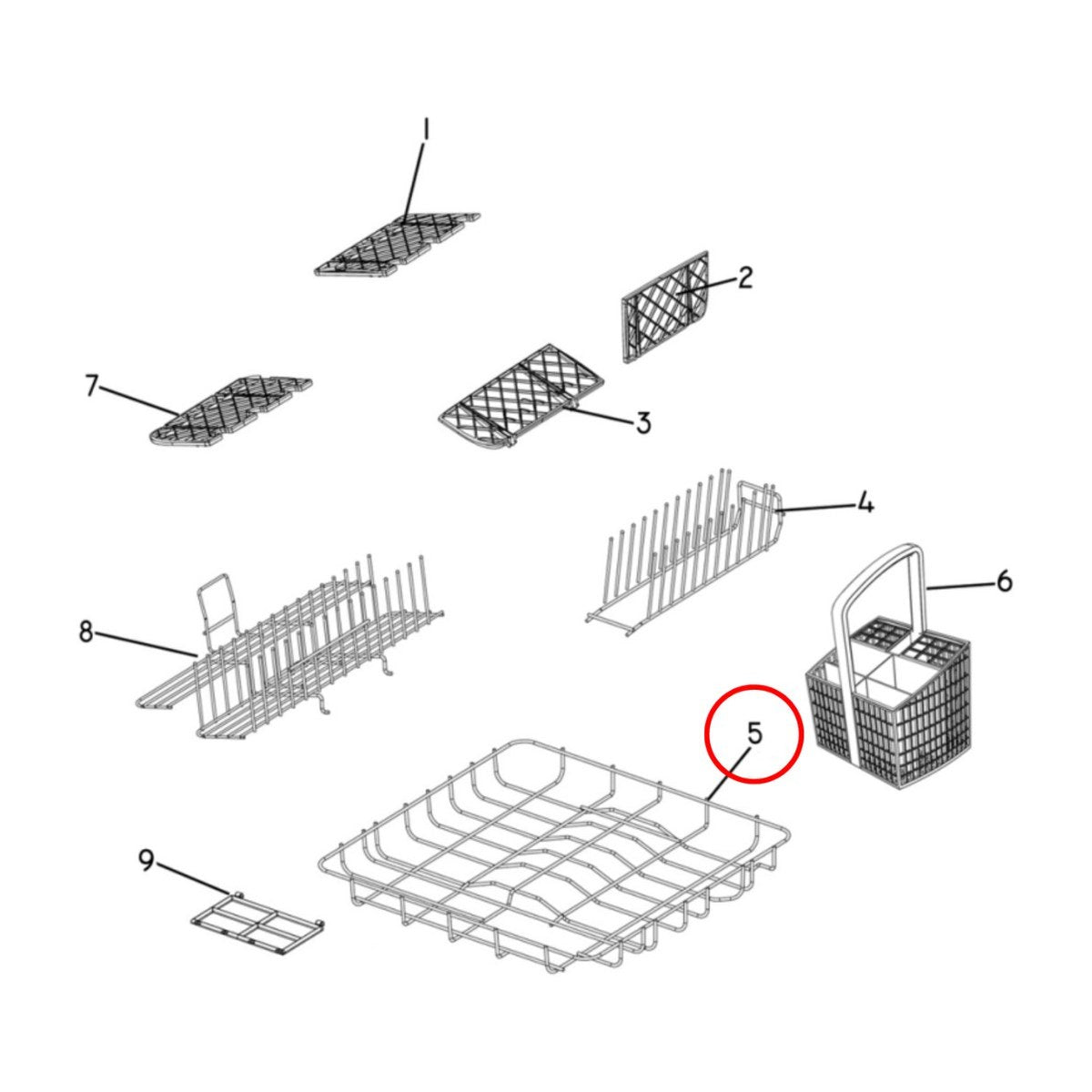 524665 genuine Fisher & Paykel DishDrawer base rack kit, view 2 view 2