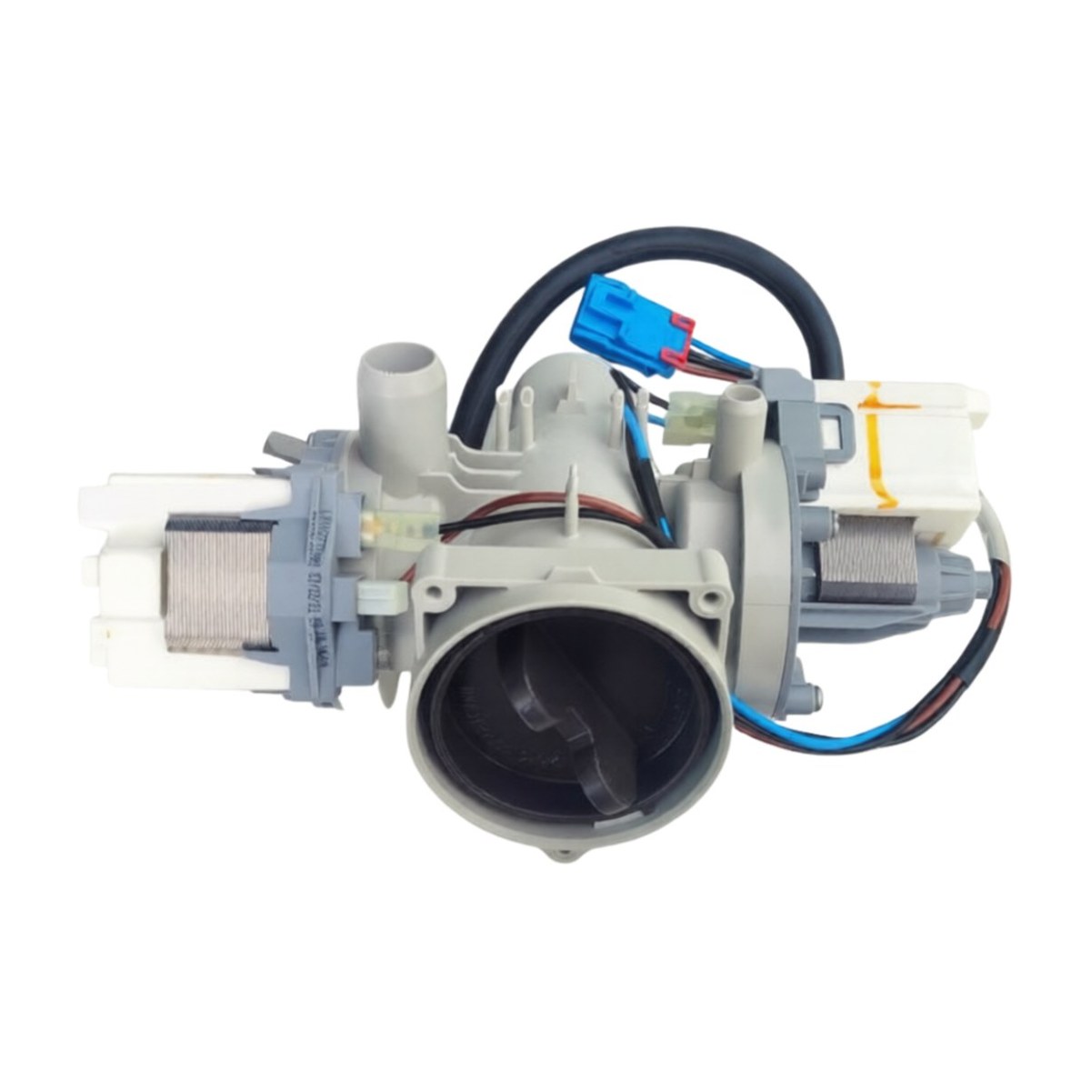 5859ER1002M genuine LG twin drain pump assembly for front load washing machines