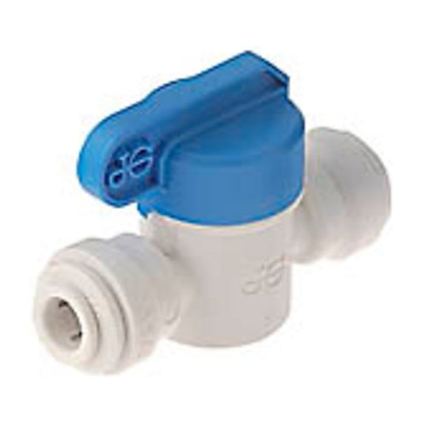 613 generic 1/4 inch tube inline shut off valve for fridge water lines and filters