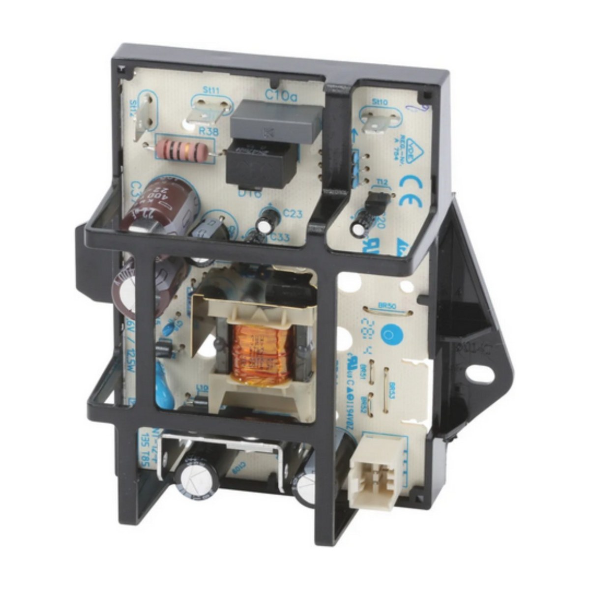 651994 genuine BSH oven mains power PCB for Bosch, Neff and Siemens ovens, view 2 view 2