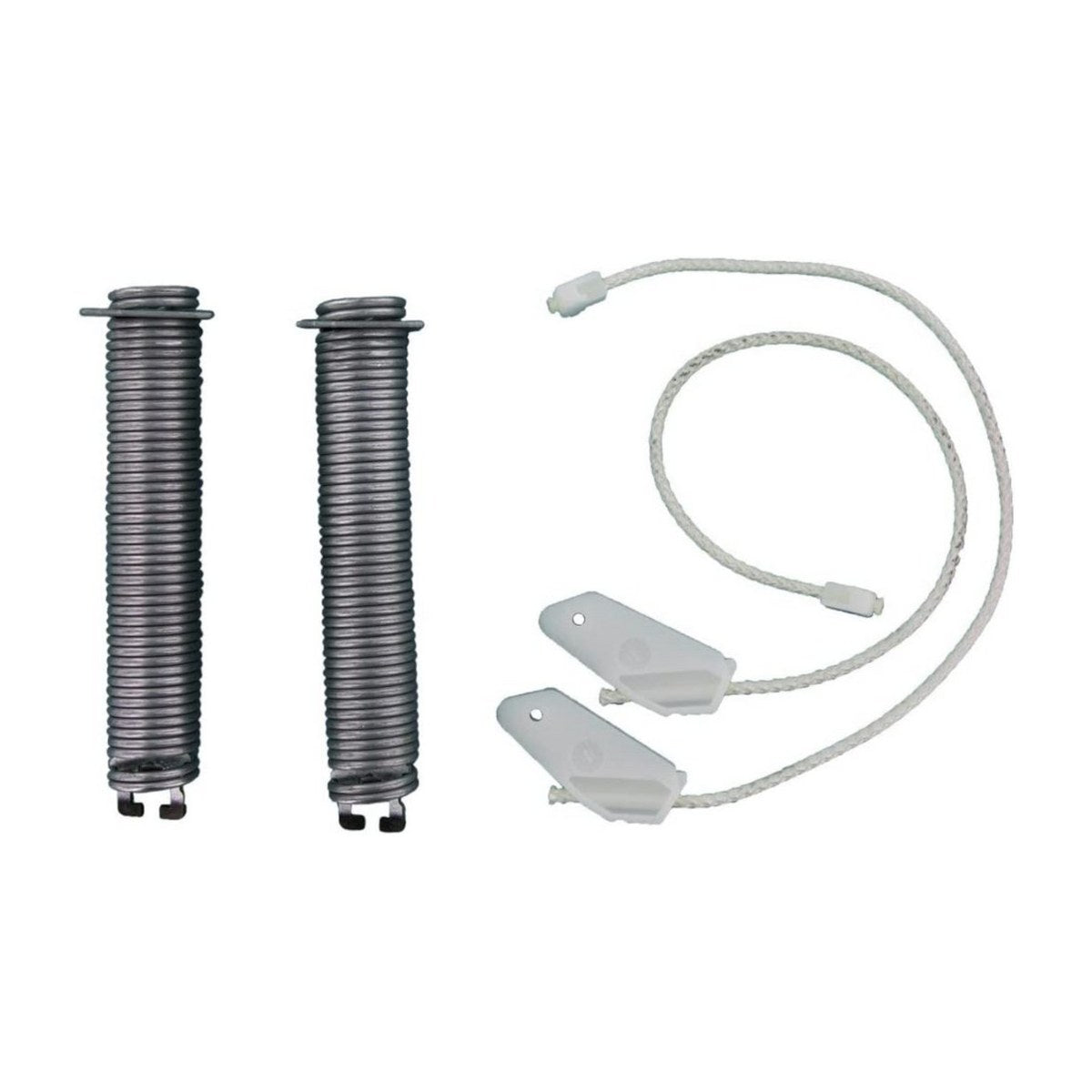 754869 genuine Bosch dishwasher door hinge repair kit with 2 springs and 2 cords, view 3 view 3