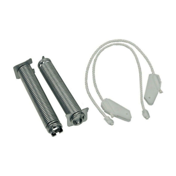 754869 genuine Bosch dishwasher door hinge repair kit with 2 springs and 2 cords