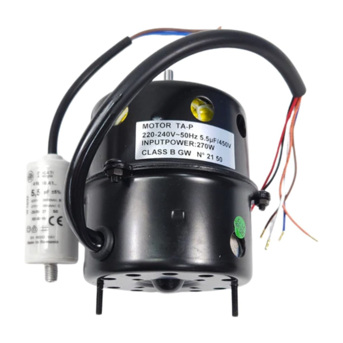 791926 genuine rangehood fan motor with capacitor for Fisher & Paykel HC90CGX1 and Delonghi, view 2 view 2