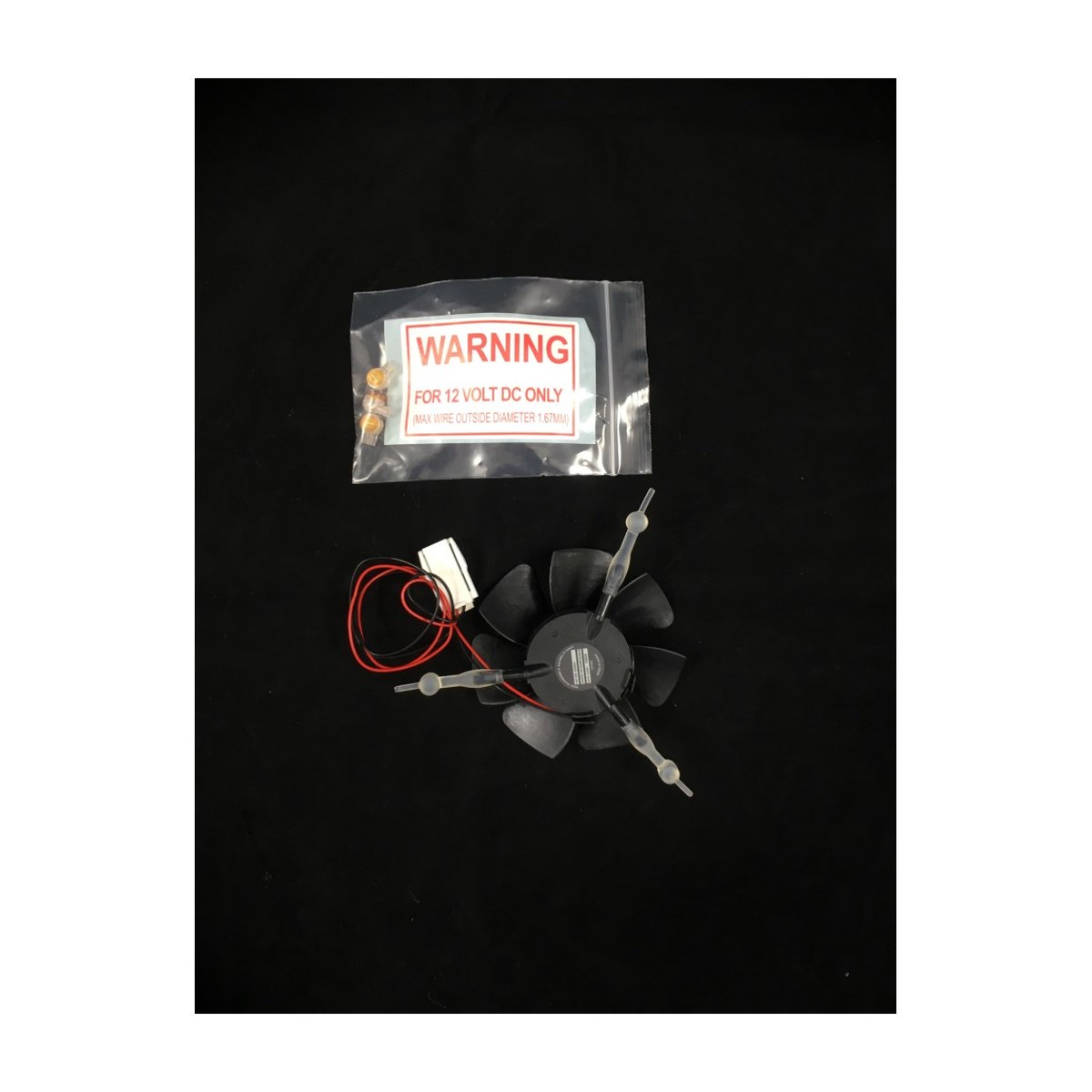 820681P genuine Fisher & Paykel 12V 84mm fridge freezer fan motor and fan kit, view 3 view 3