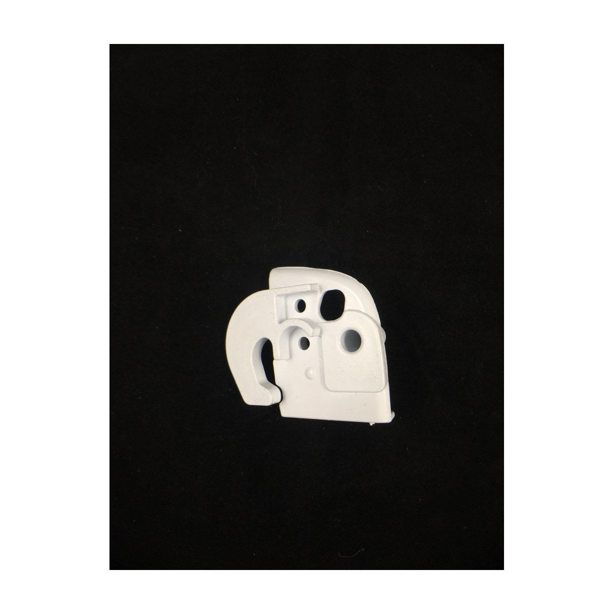 842237 genuine Fisher & Paykel right hand fridge door closing hook in white, view 3 view 3