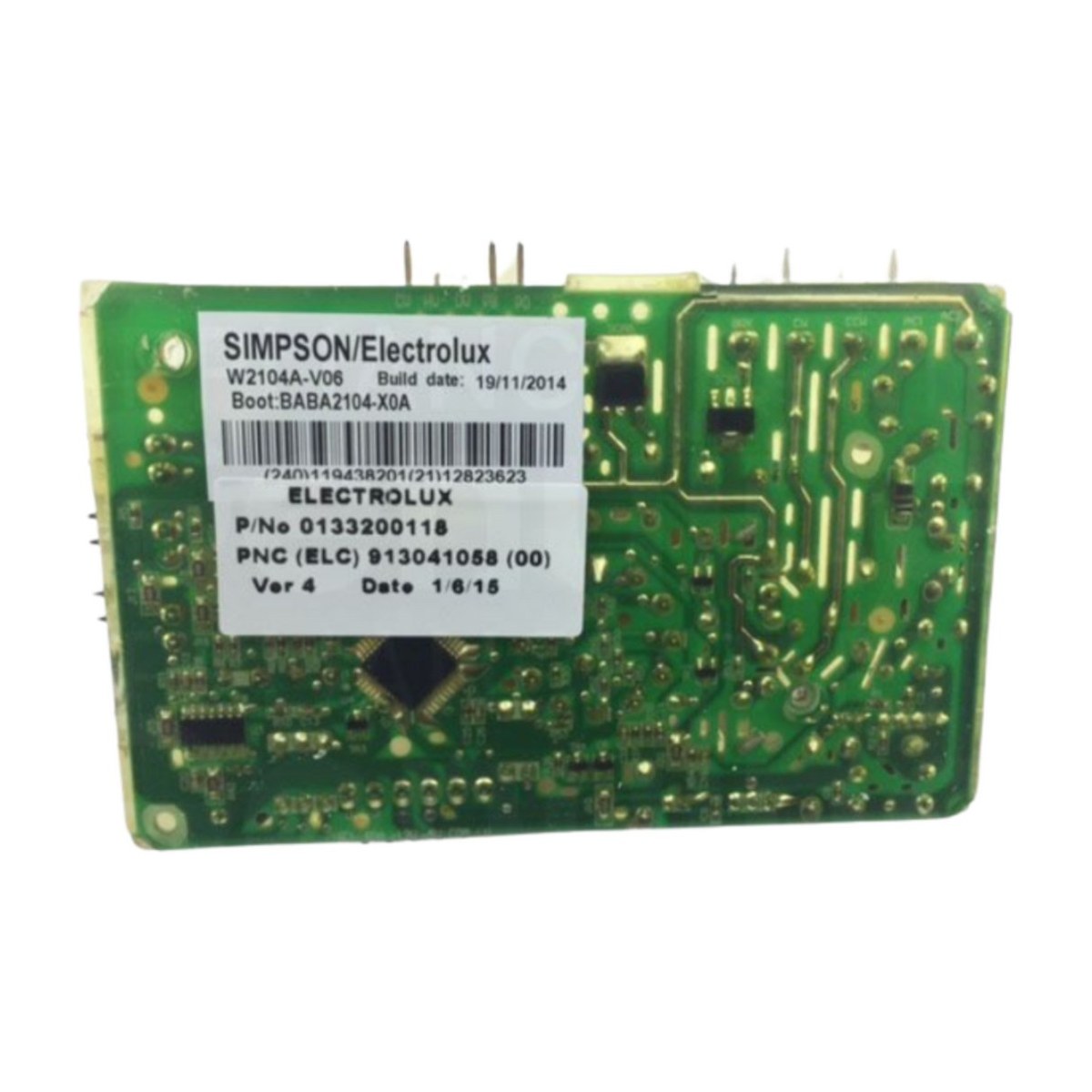 85801332001188 genuine main control board for Simpson top load washing machines, view 2 view 2