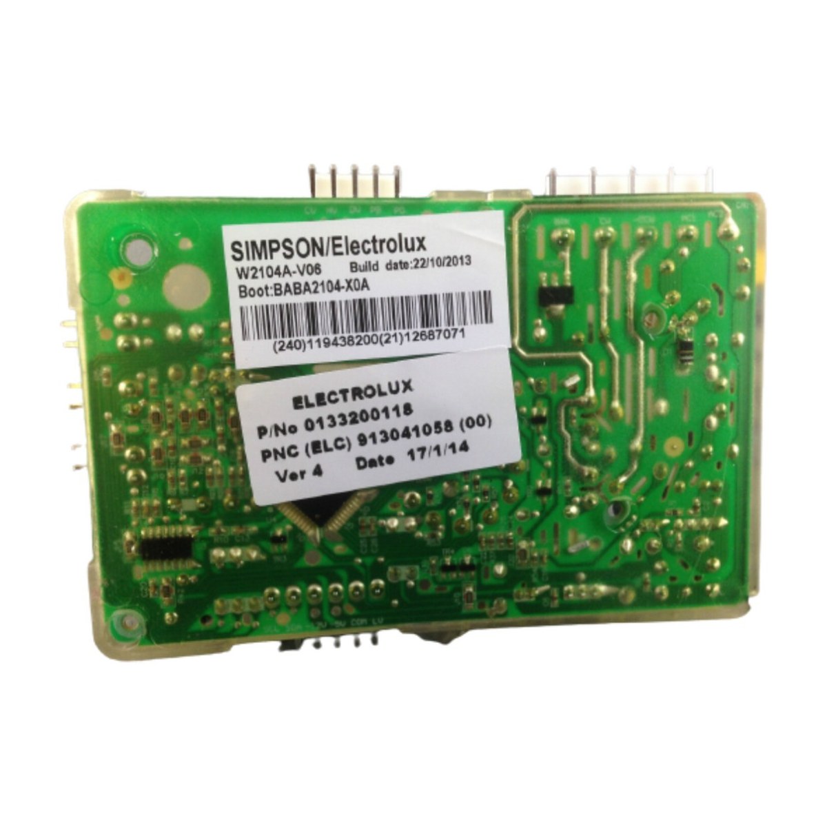 85801332001204 genuine main control board PCB for Simpson SWT704 top load washing machine, view 2 view 2
